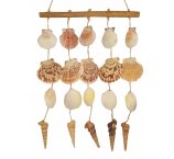 MAKRAMA Z MUSZLI MUSZLE MORSKIE 40 cm z zawieszką