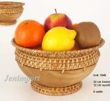 MISA DREWNO EGZOT. RATTAN 22 CM
