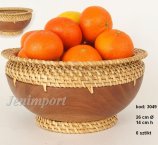 MISA DREWNIANA AKACJA-RATAN 25 CM