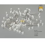 DIAMENTY 6mm  AKRYL na SZPILCE 38mm OPAK/110 SZT 